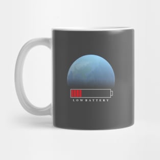 Our Earth in Low Battery Mug